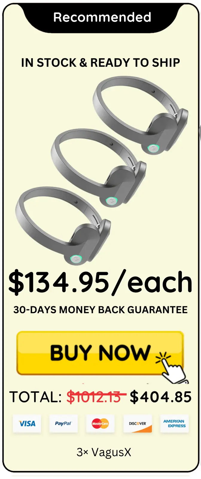 VagusX offer price